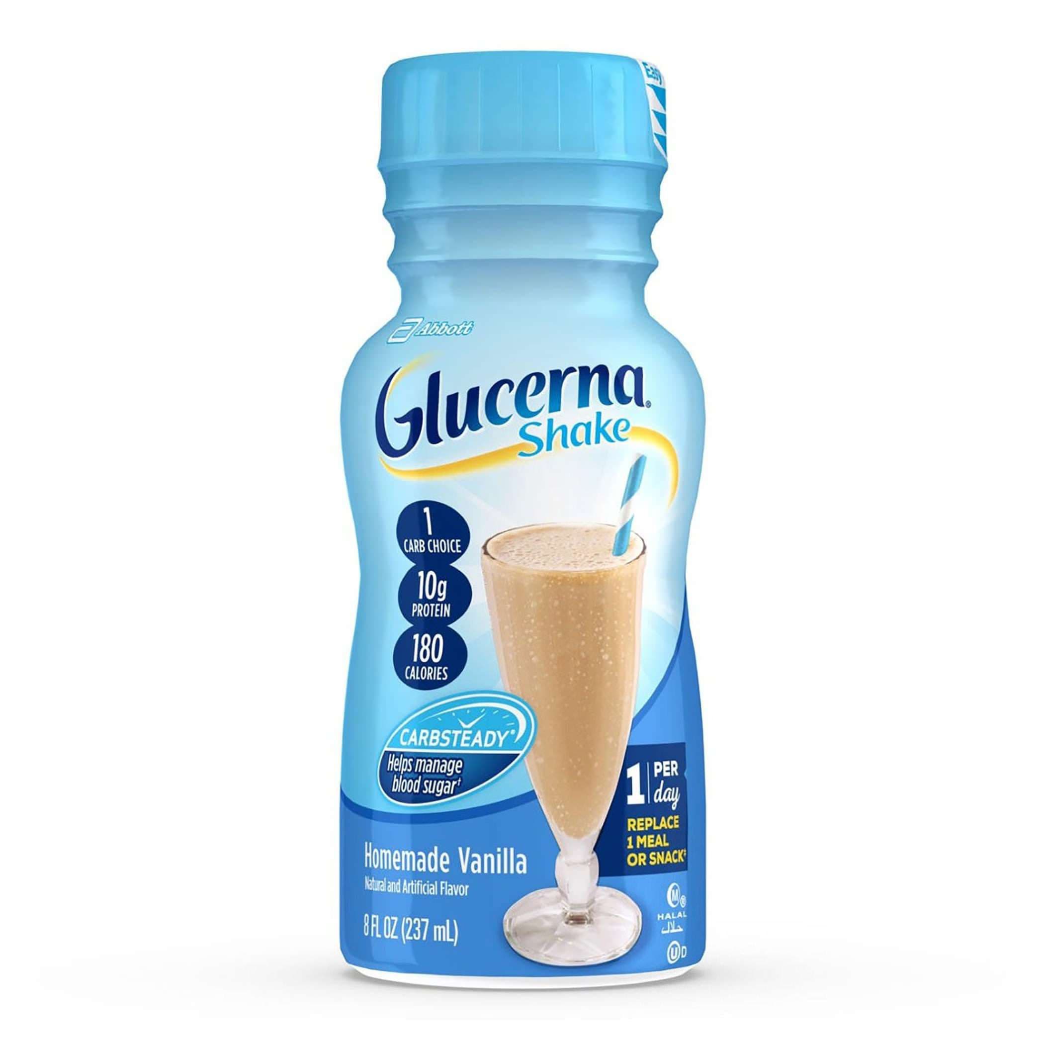 Glucerna Original Shake, Vanilla, 8 oz - Case of 24 - Image 1