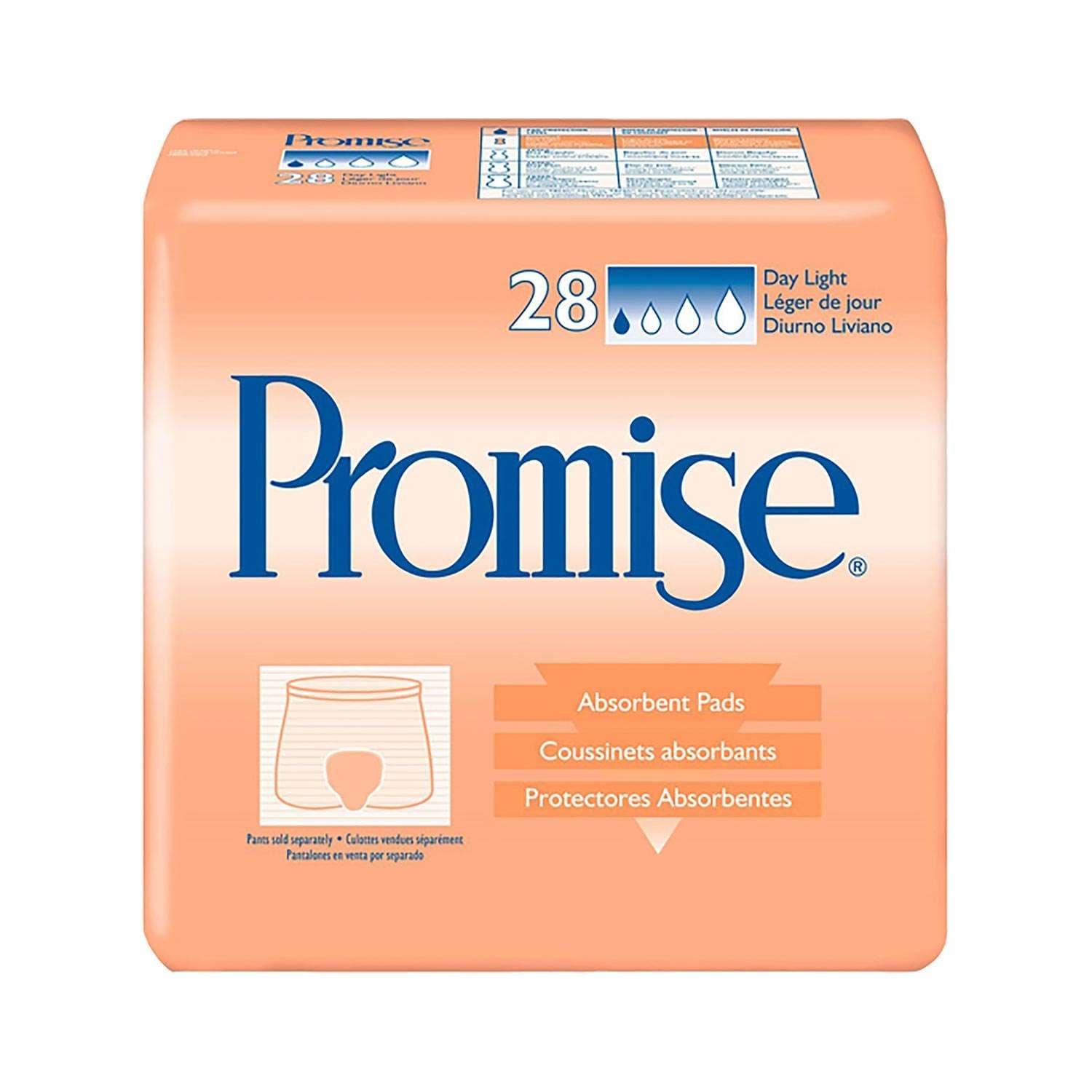 TENA Promise Day Light Absorbency Incontinence Pads - Case of 84 - Image 1