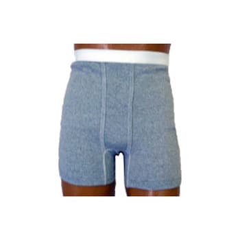 Options Men's Boxer Brief with Built-in Ostomy Barrier Support, Left, Medium - Image 1