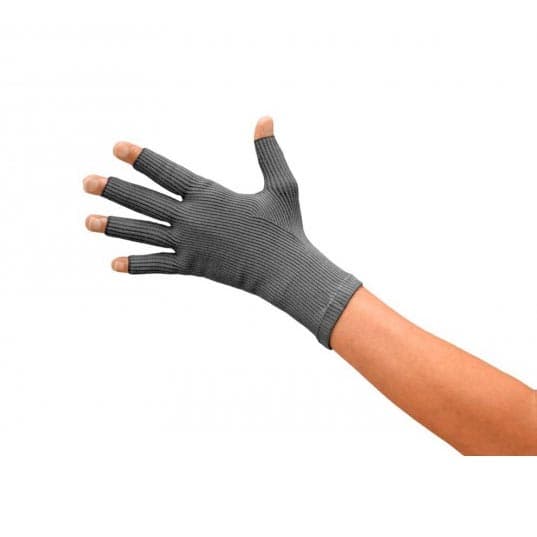 L&R ExoSoft Glove, 20-30 mmHg, Black, Full Finger, Small - Image 1