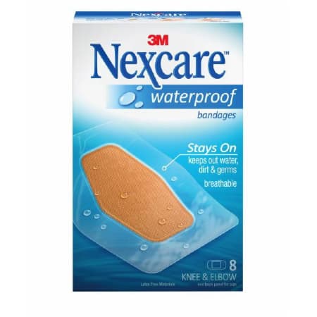 3M Nexcare Waterproof Bandage Knee and Elbow, 2.375" x 2.5" - Case of 192 - Image 1