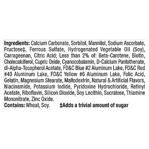 Flintstones Complete Children's Dietary Supplement Tablets, Assorted Fruit Flavors - Bottle of 90 - Image 7