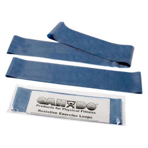 CanDo Band Exercise Loop Full Body Set, Blue, Heavy - Image 1