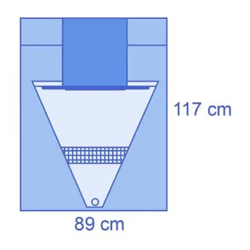 Medline Underbuttocks Surgical Drape with Pouch and Backing - Case of 100