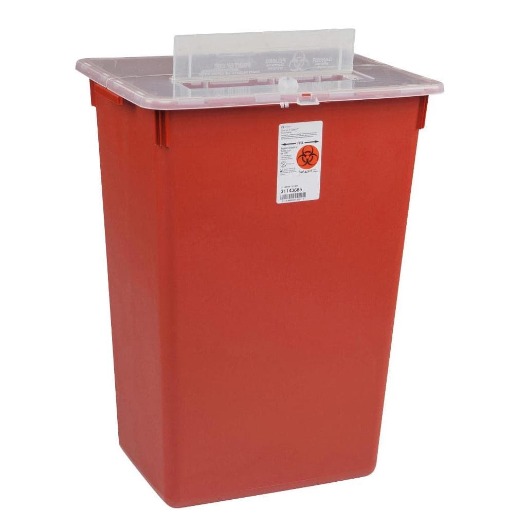Monoject Safety Large Volume Sharps Container - Case of 6 - Image 1