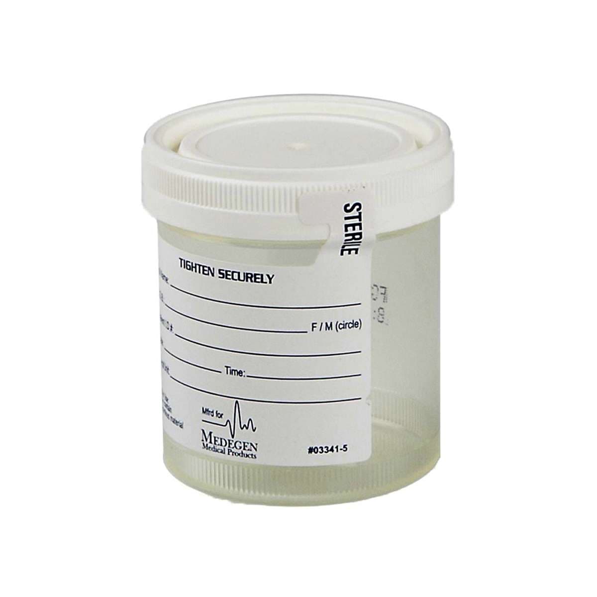 Vollrath Specimen Container for Pneumatic Tube, Sterile Inside Only, 90 mL - Each - Image 1