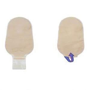 Cymed 1-Piece 11" Press N Seal Drainable Colostomy Pouch, 1 Inch, Charcoal Filter - Box of 10 - Image 1