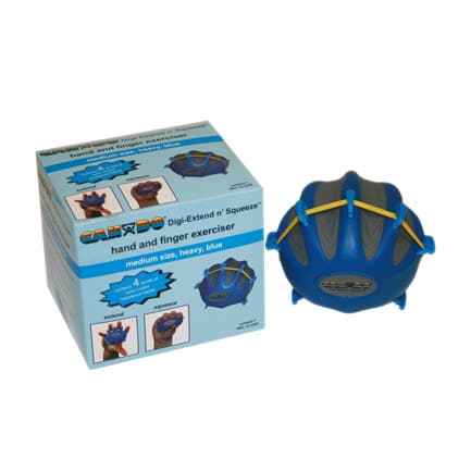 CanDo Digi-Extend n' Squeeze Hand Exerciser, Large, Blue, Heavy - Image 1