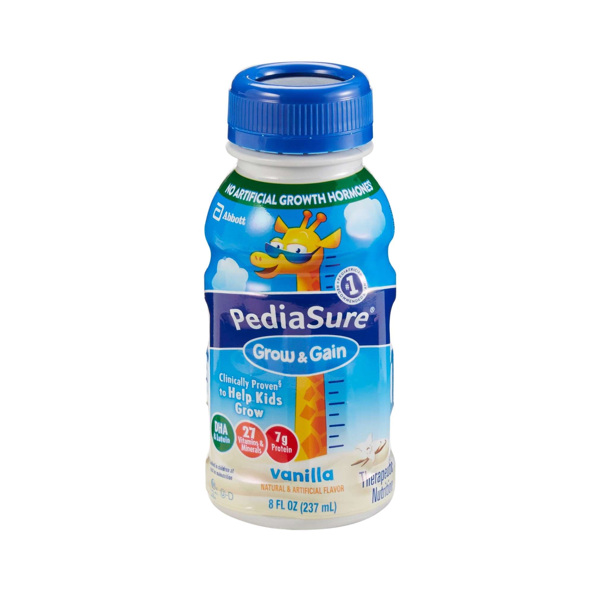 PediaSure Grow and Gain Pediatric Oral Supplement Tube Feeding Formula, Vanilla, 8 oz - Case of 24 - Image 1