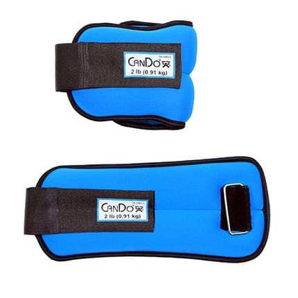 CanDo Weight Straps Set, 4 Lbs, Blue - Pair - Image 1