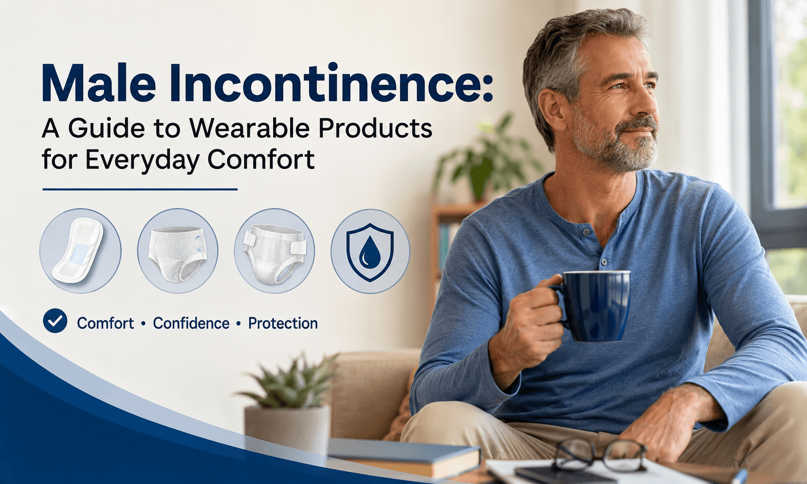 Male Incontinence: A Guide to Wearable Products for Everyday Comfort
