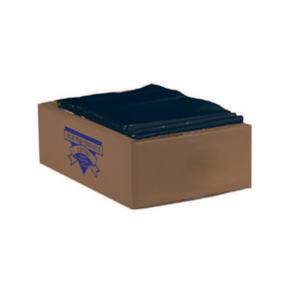 Colonial Bag Trash Bag X-Seal Bottom 56 Gal, Black, 1.8 mil, 43 x 47 Inch - Case of 100 - Image 1