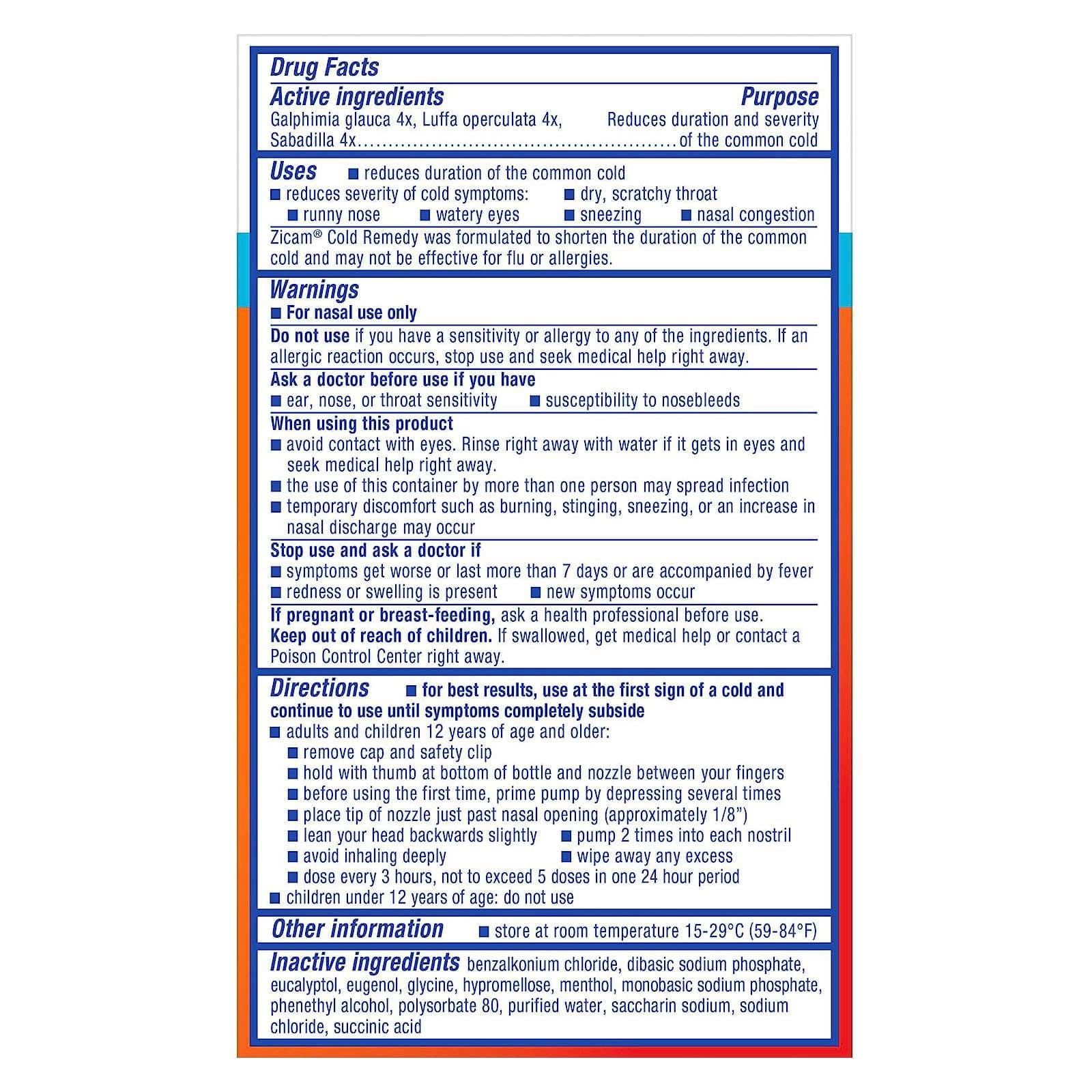 Zicam Cold Remedy Nasal Spray, 0.5 oz - Image 2