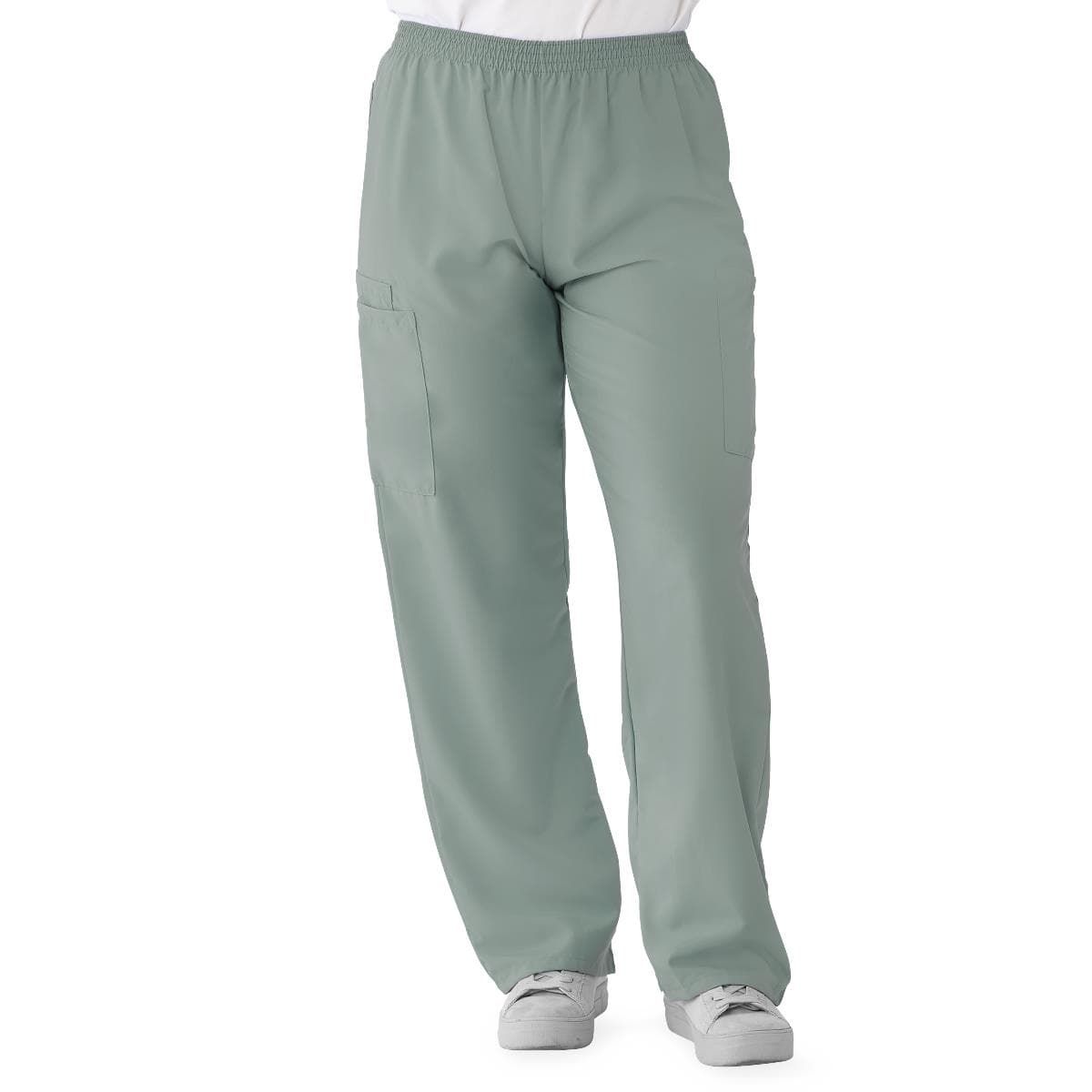 Medline Performax Unisex Elastic Waist Scrub Pants, Misty Green, Extra Small - Image 1