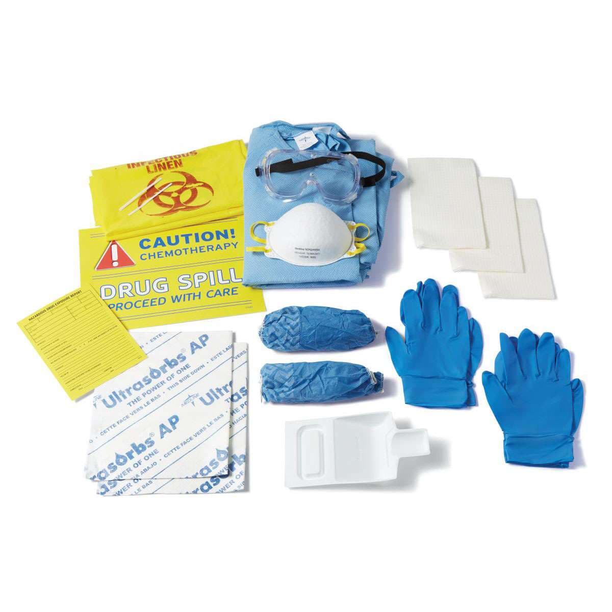 Medline Chemo Spill Clean Up Kit - Case of 12 - Image 2