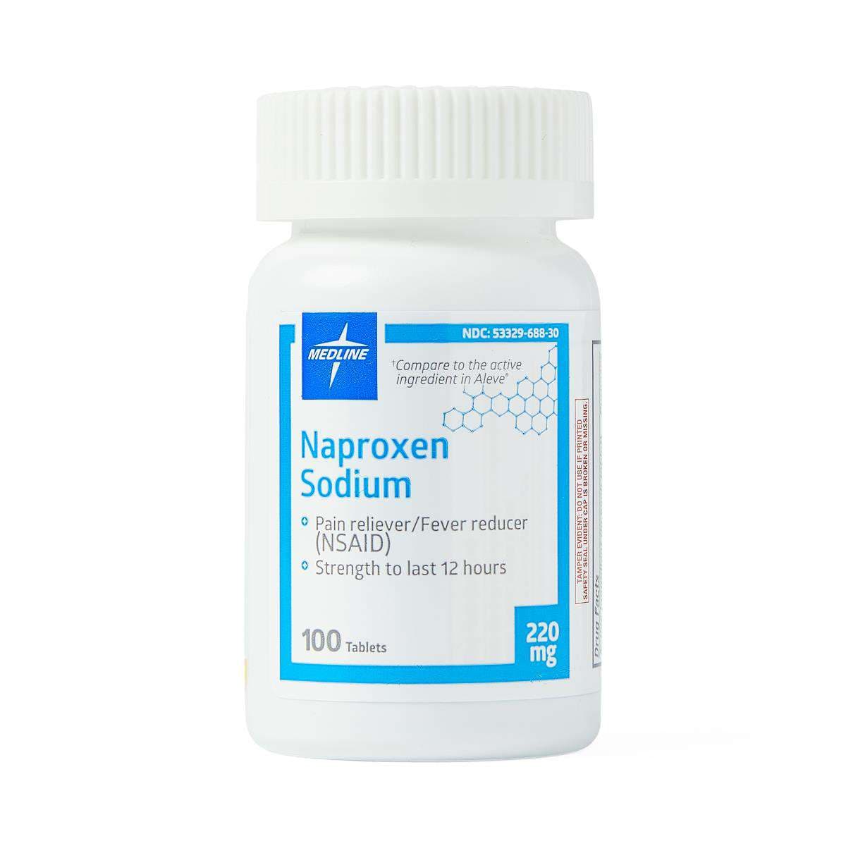 Medline Naproxen Sodium Tablets, 220 mg - Case of 6400 - Image 1