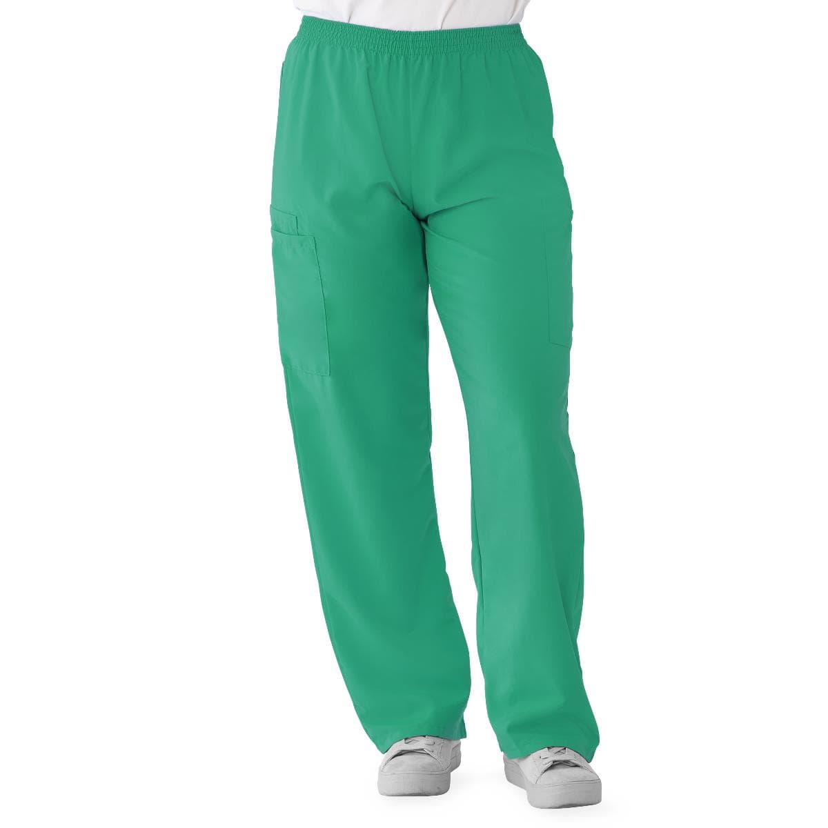 Medline Performax Unisex Elastic Waist Scrub Pants, Jade, Extra Large - Image 1