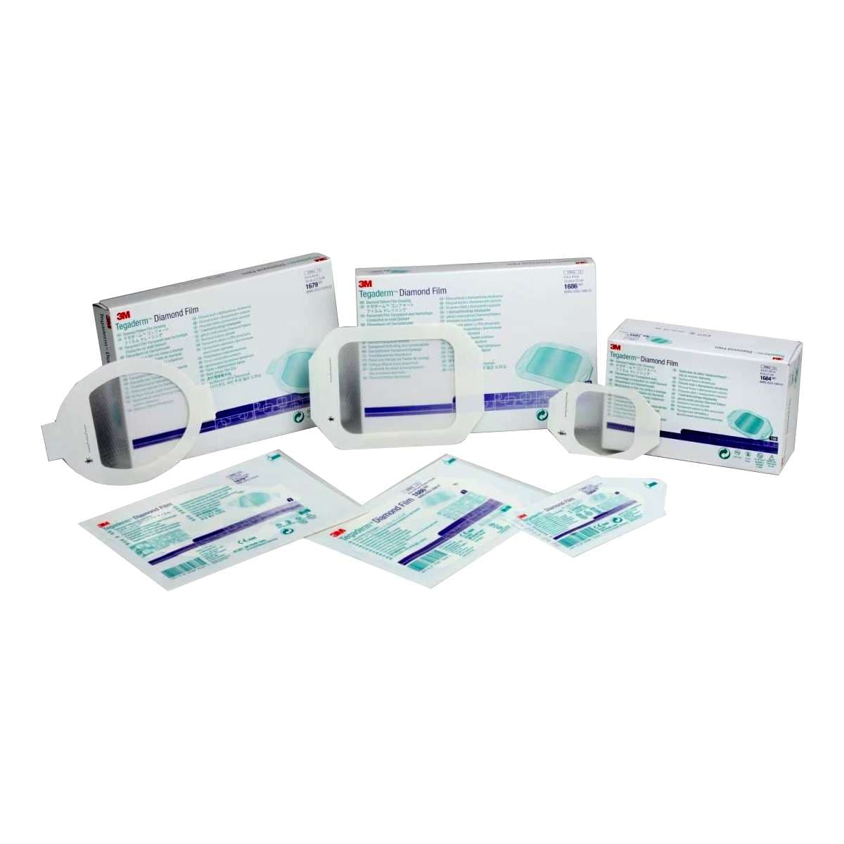 3M Tegaderm Diamond Pattern Transparent Dressing - Image 2