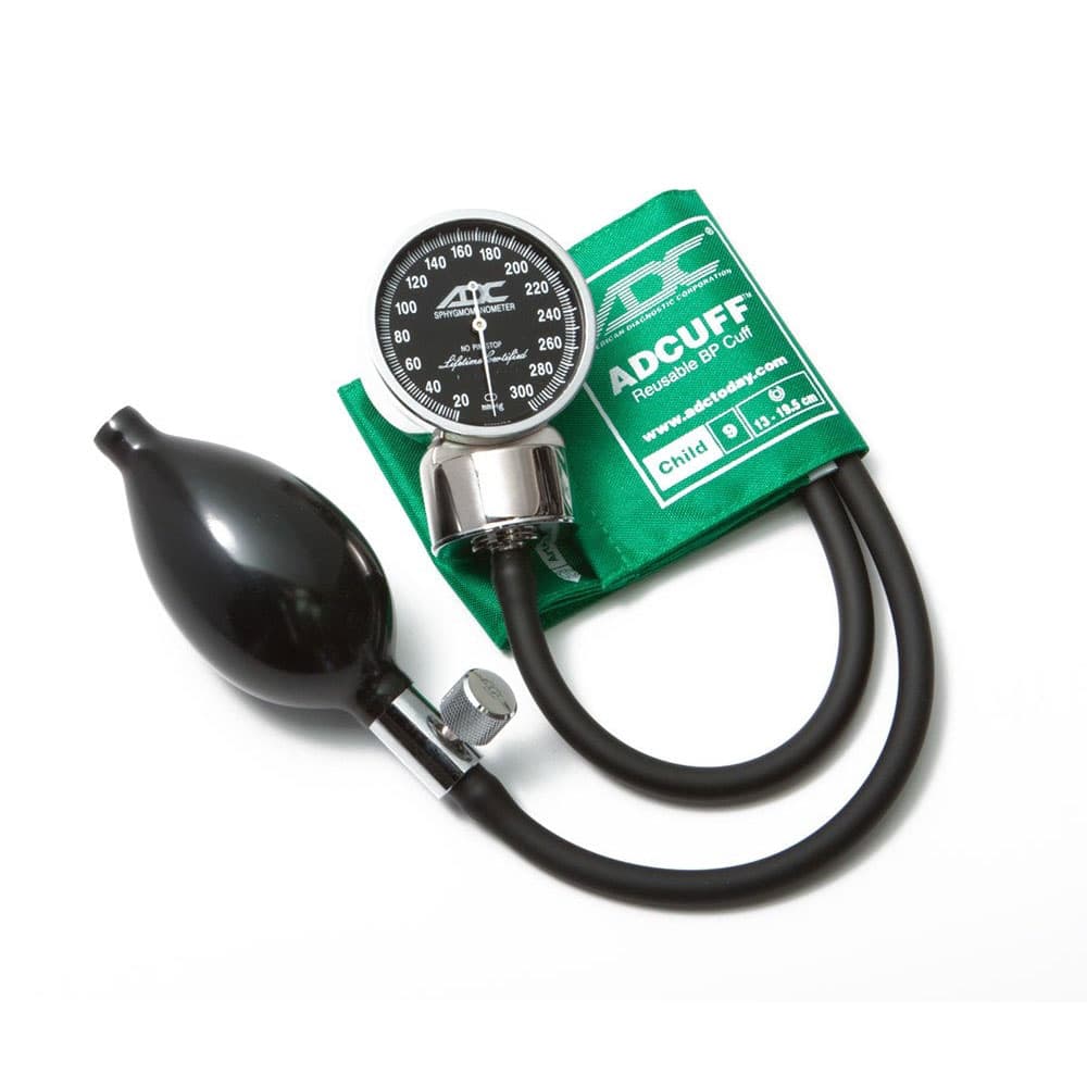 ADC Diagnostix Pocket Aneroid Sphyg, Green, Child - Image 1