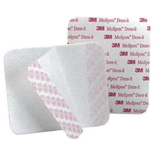 3M Medipore Hypoallergenic Dress-It Pre-Cut Dressing Cover, 5-7/8" x 5-7/8" - Box of 25 - Image 1