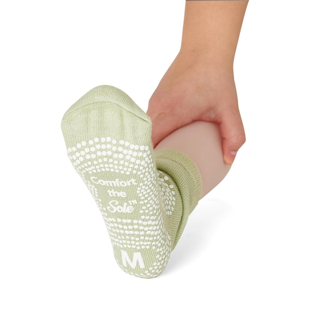 Medline Comfort the Sole Premium Slippers, Seafoam Green, Size M - Case of 48 - Image 1