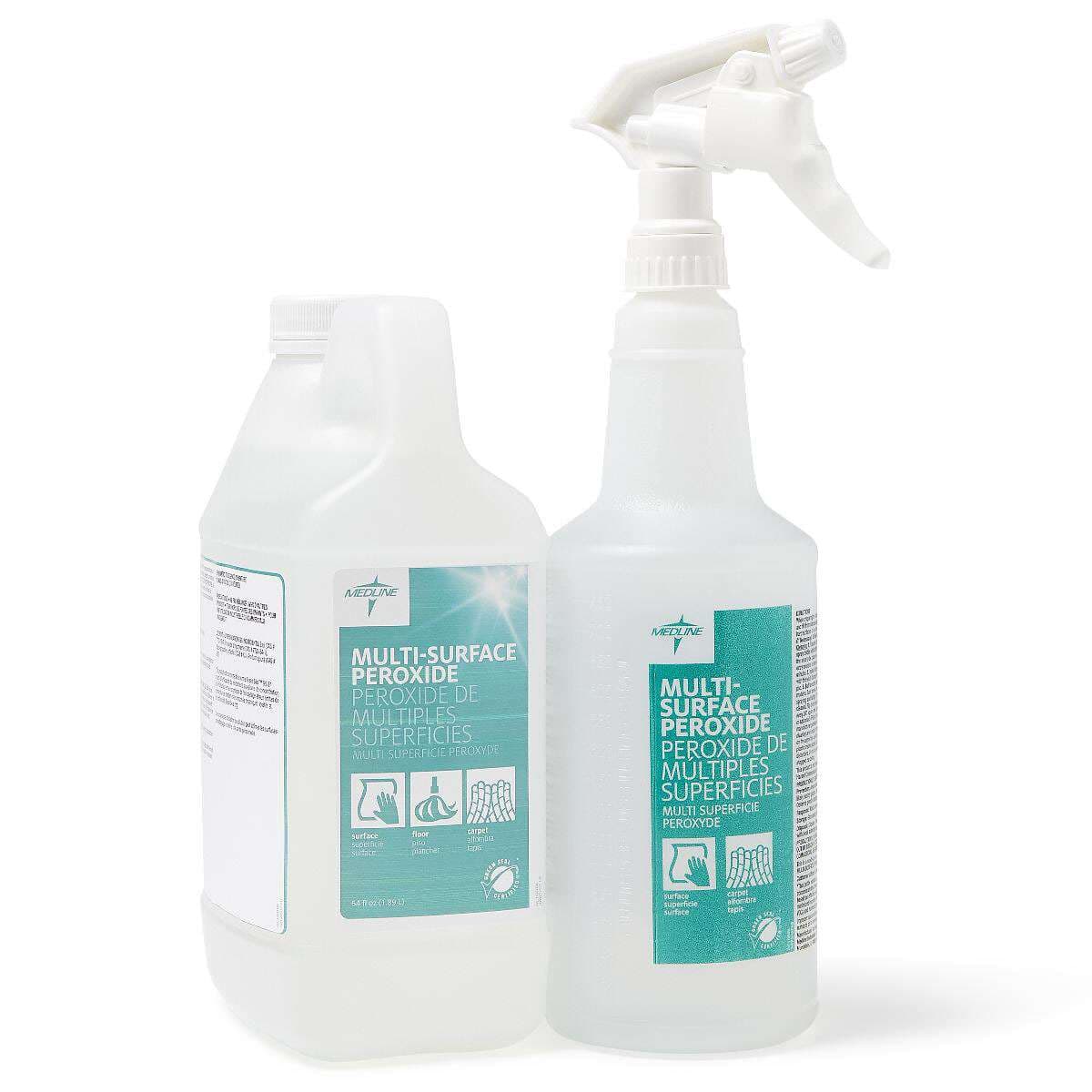 Medline Multisurface Peroxide Cleaner, 0.5 gallon - Case of 4 - Image 2