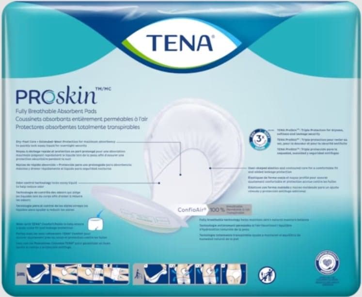 TENA Proskin Night Super Absorbency Pads - Image 5
