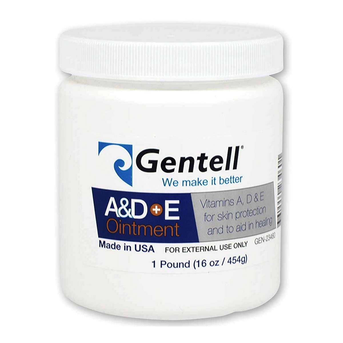 Gentell A and D+E Ointment, 16 oz - Case of 12 - Image 1