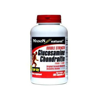 Mason Vitamins Glucosamine Chondroitin 1500/1200 Double Strength Capsule, 3 Per Day - Bottle of 180 - Image 1