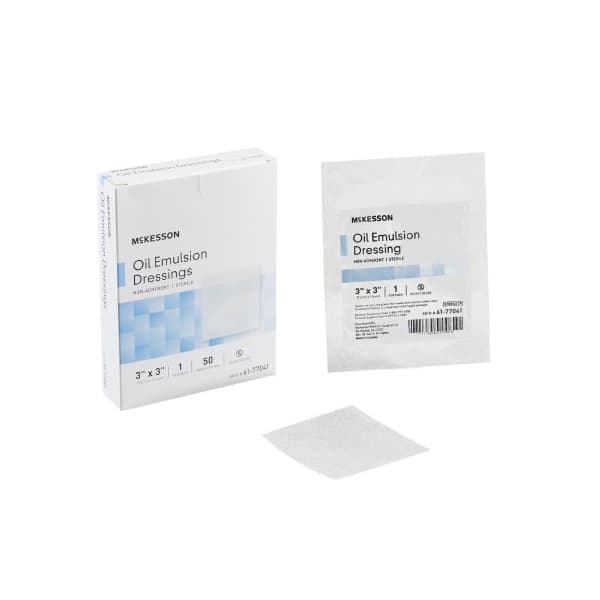 McKesson Oil Emulsion Impregnated White Dressing - Each - Image 1