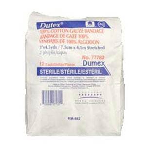Dutex 2-Ply 100% Cotton Conforming Bandage, 3" x 4-1/10 yard - Each - Image 1