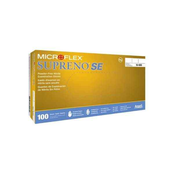MICROFLEX Supreno SE Powder-Free Nitrile Exam Gloves, Extra Large - Box of 100 - Image 1