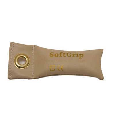 CanDo SoftGrip Hand Weights, Tan, 6 Lbs - Image 1