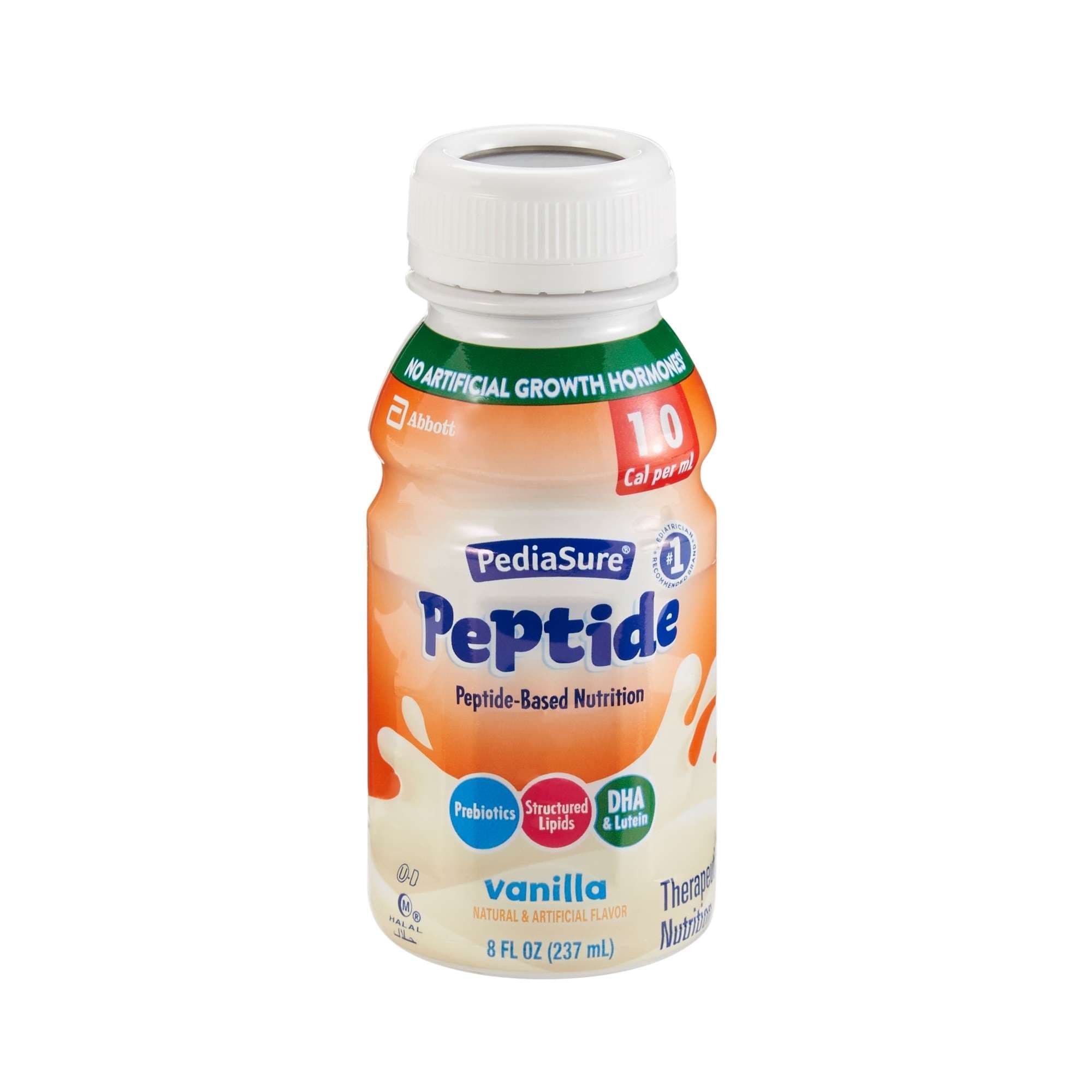 PediaSure Peptide 1.0 Cal Pediatric Oral Supplement, 8 oz, Vanilla - Each - Image 1