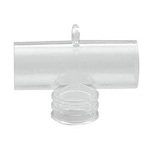 Carefusion AirLife Trach Tee Adapter, 22mm OD, 15mm ID, Clear - Image 1