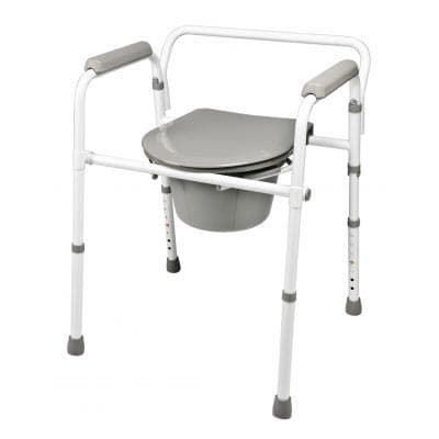 Lumex 3-In-1 Steel Folding Commode - Each - Image 1