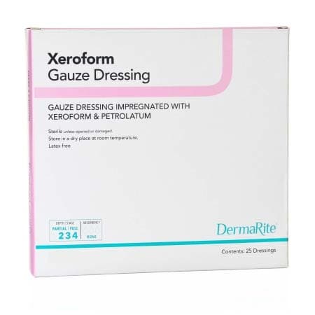 Dermarite xeroform Gauze Wound Dressing, 2 x 2 Inch - Box of 25 - Image 1