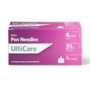 Ultimed UltiCare Pen Needle, 31 Gauze x 6 mm - Box of 90 - Image 1
