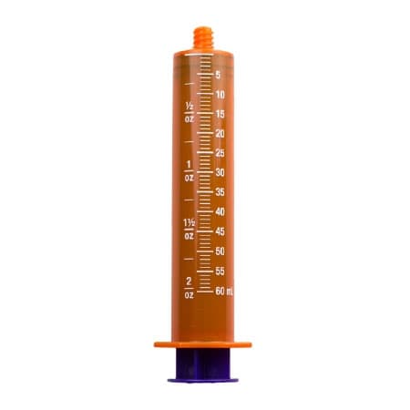 Vesco Oral Medication Syringe, Amber Barrel, 60 ml - Each - Image 1