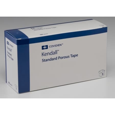 Kendall Standard Porous Tape, 0.5 Inch - Case of 288 - Image 1