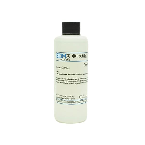 EDM 3 LLC Chemistry Reagent Acetone 100% Liquid, 4 oz. - Each - Image 1
