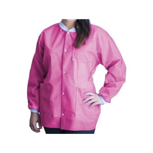 FitMe Lab Jacket, Small, Raspberry Pink - Case of 50 - Image 1