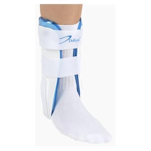 Deroyal Ankle Support White 10 Inch Height Hook and Loop Strap Closure One Size Fits Most - Image 2
