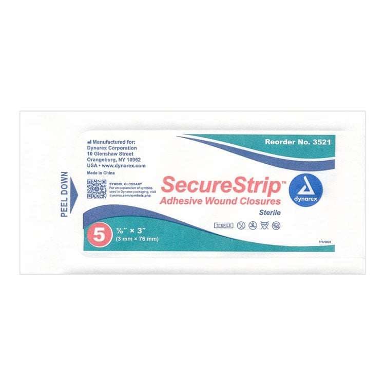 Dynarex SecureStrip Adhesive Wound Closure Strips - Image 3