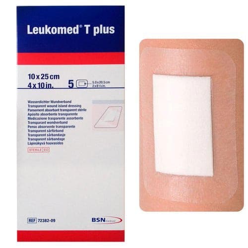 Leukomed Composite Dressing Adhesive White, 4 x 9.8 Inch - Box of 50 - Image 1