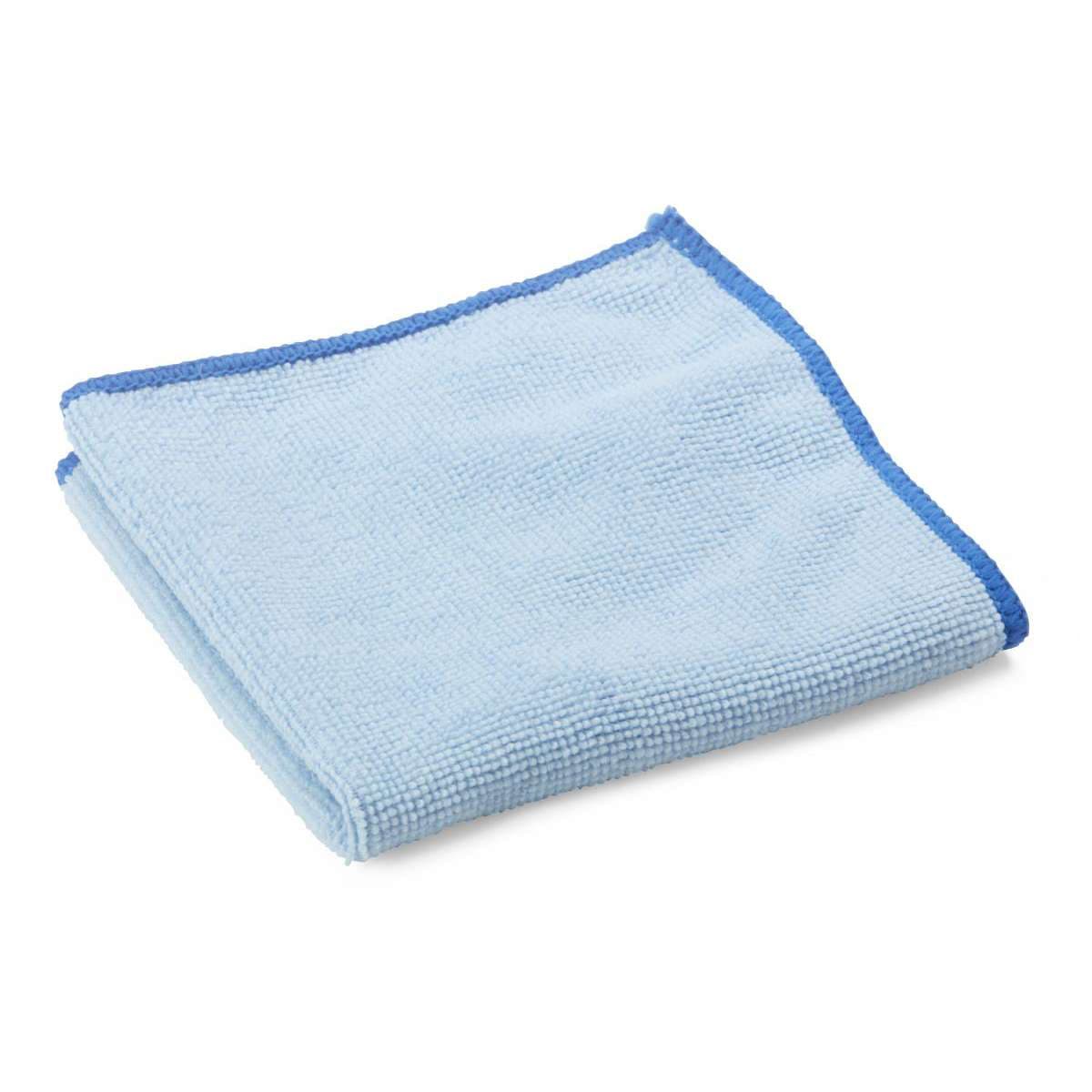 Medline Microfiber Lightweight Cleaning Cloths, 12 x 12 Inch, Light Blue - Case of 250 - Image 1