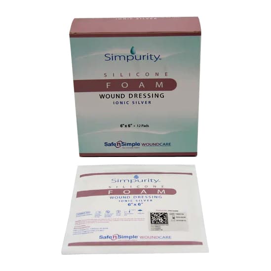 Simpurity Silver Silicone Foam Dressing - Image 3