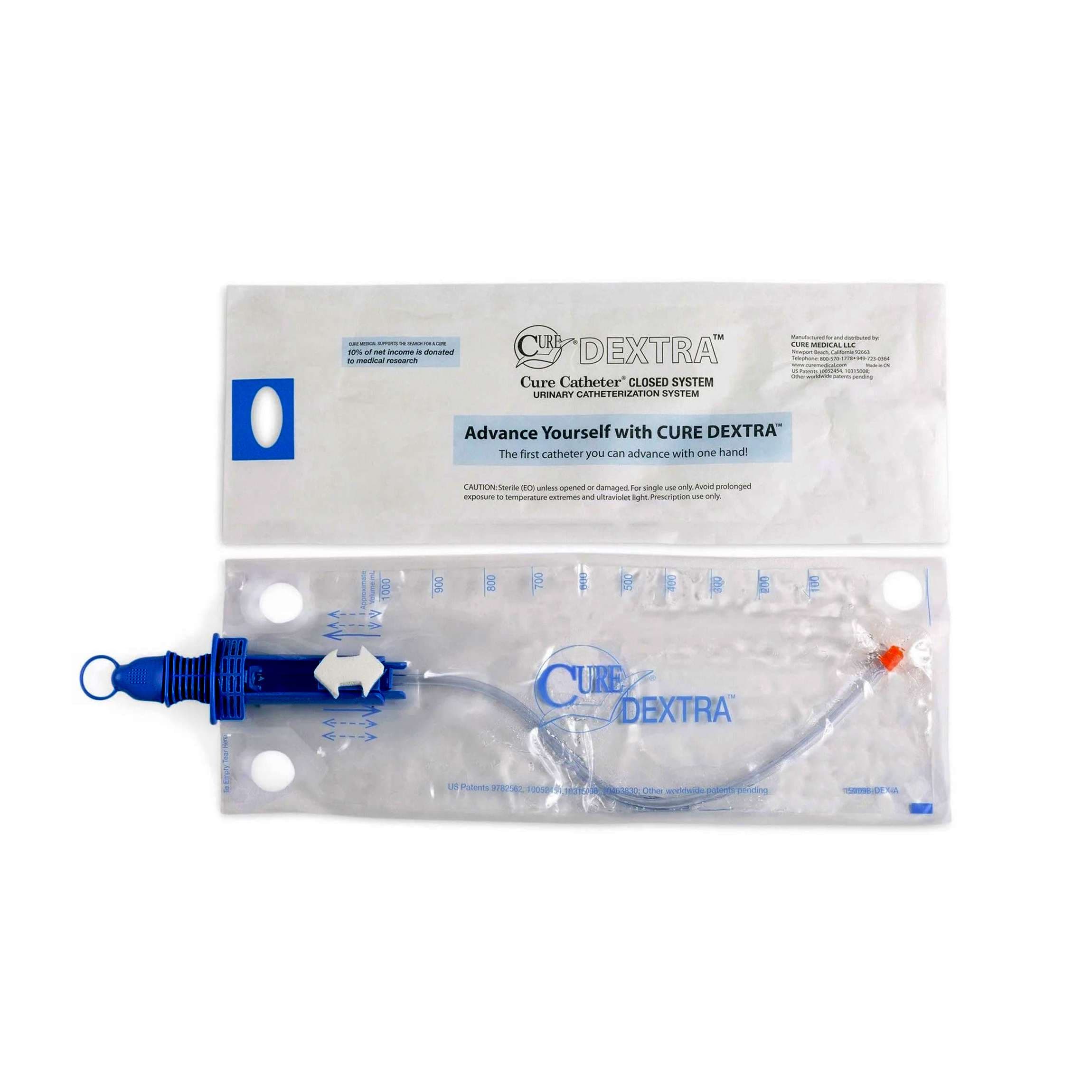Cure Dextra Cure Catheter Closed System Catheter, 16Fr - Case of 90 - Image 1