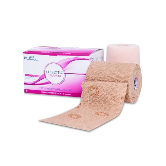 Andover CoFlex TLC Calamine Standard Compression Bandage, 4 Inch - Case of 8 - Image 1