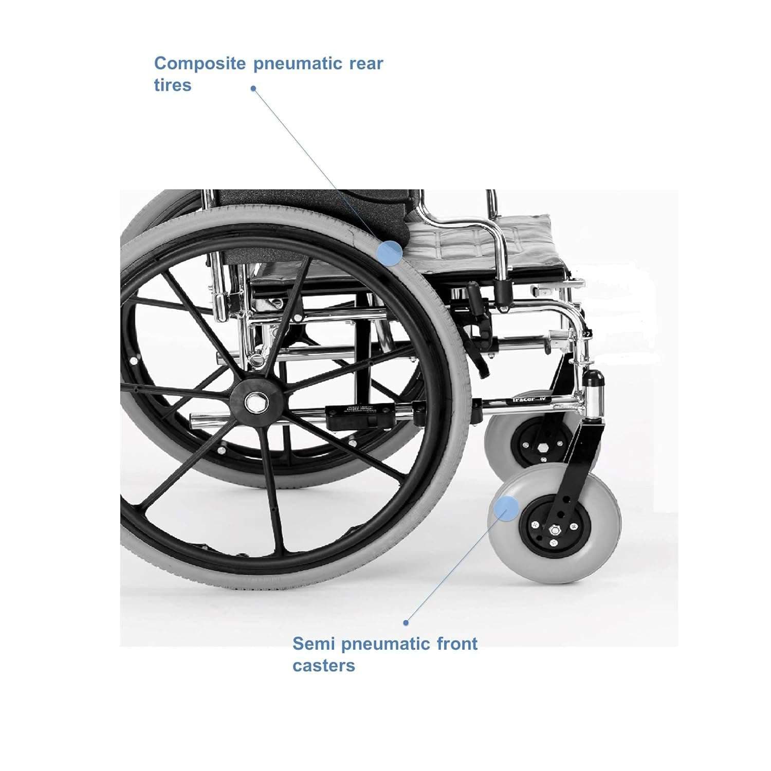 Invacare Tracer IV Heavy Duty Wheelchair - Quick Ship - Image 4